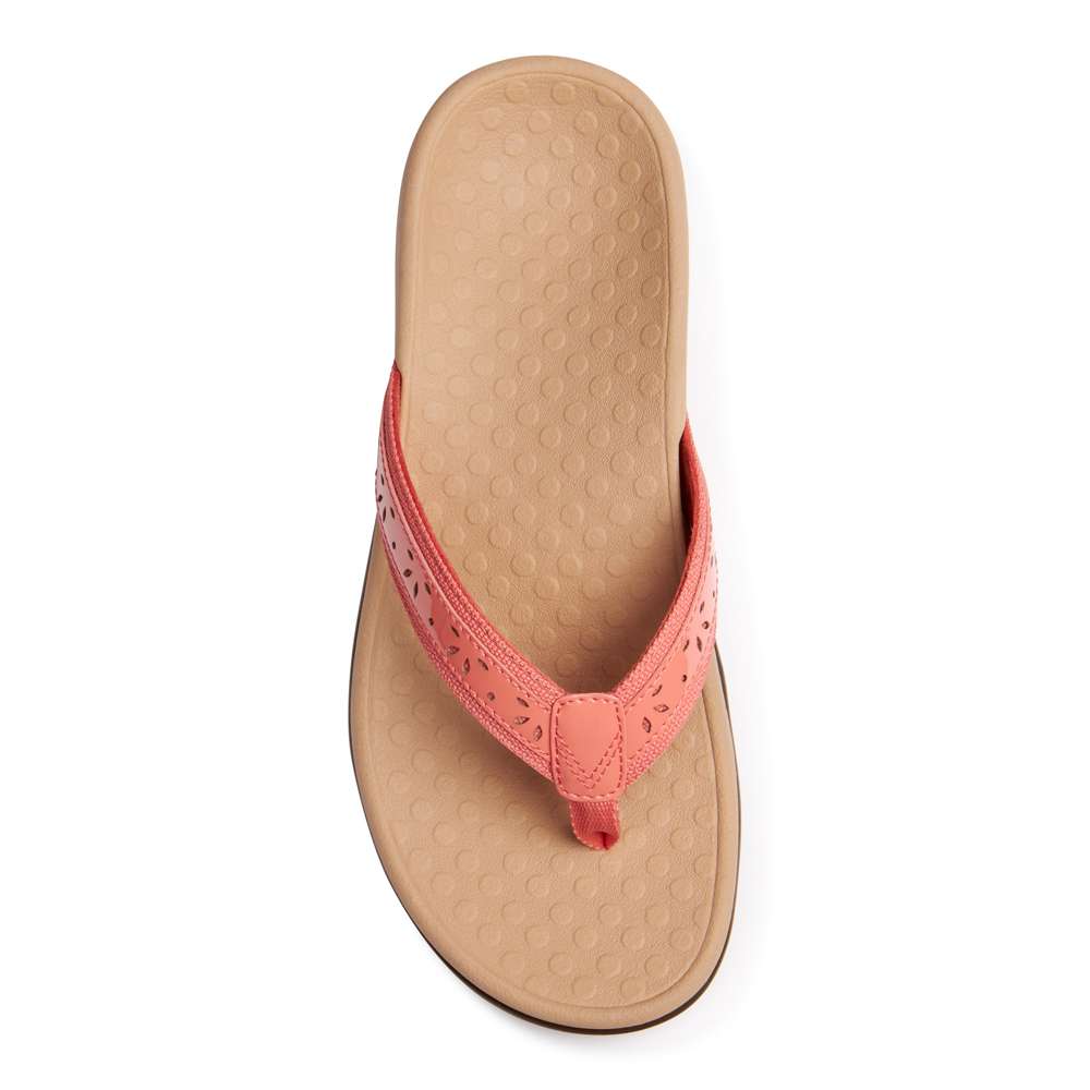 Casandra Toe Post Sandal - Coral