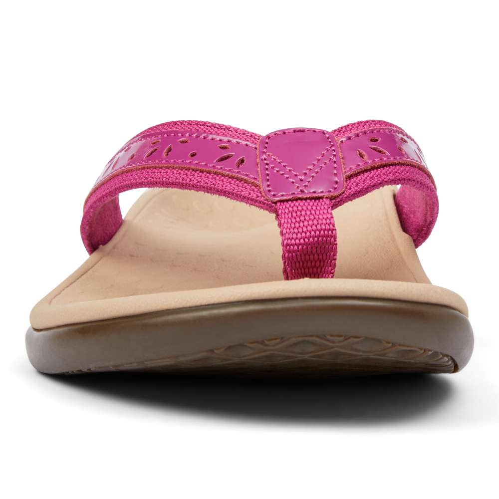 Casandra Toe Post Sandal - Magenta