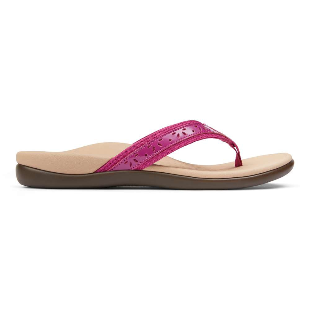 Casandra Toe Post Sandal - Magenta