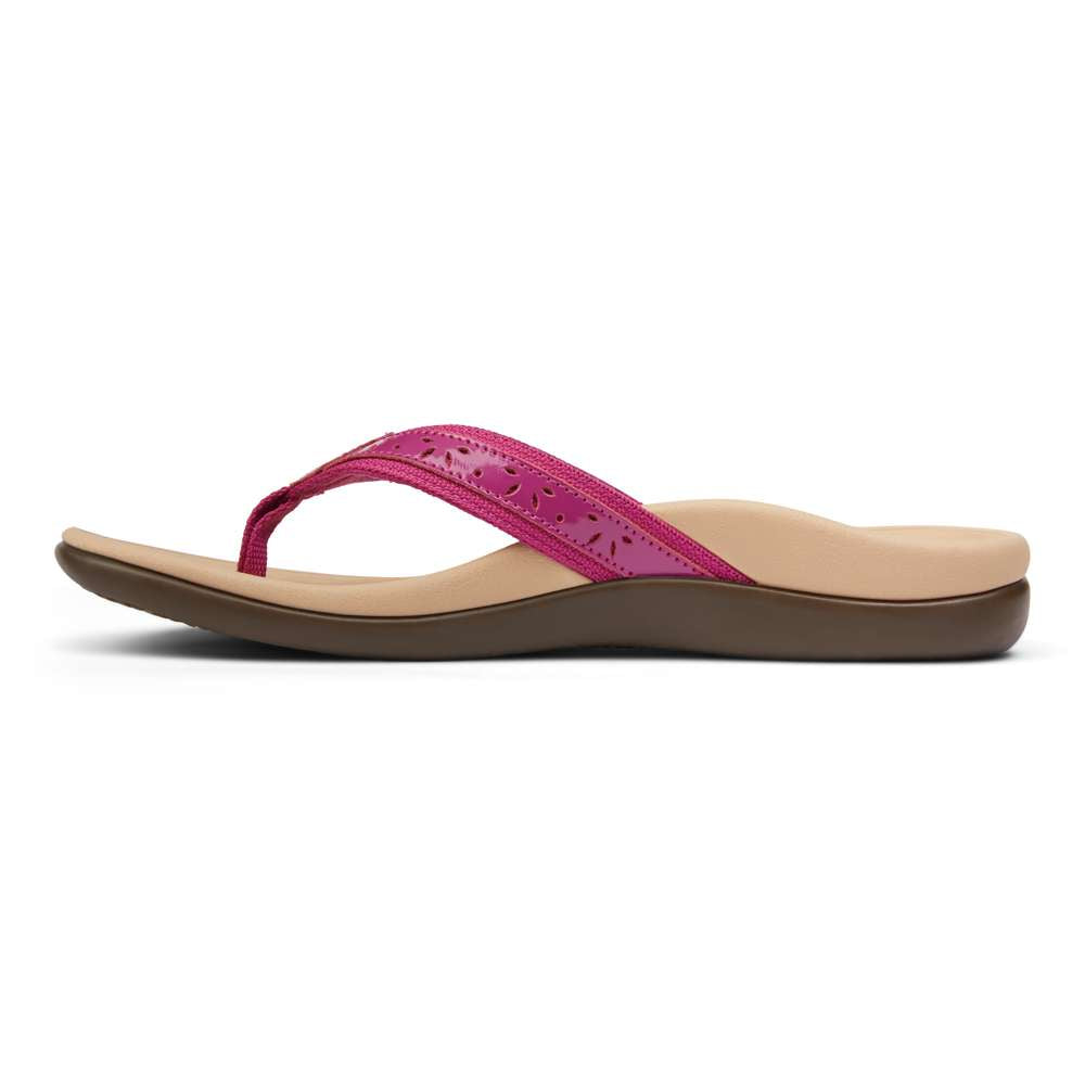 Casandra Toe Post Sandal - Magenta