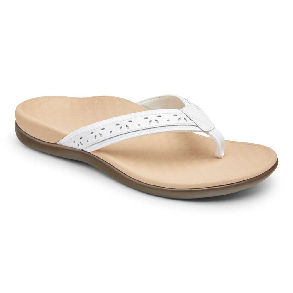 Casandra Toe Post Sandal - White