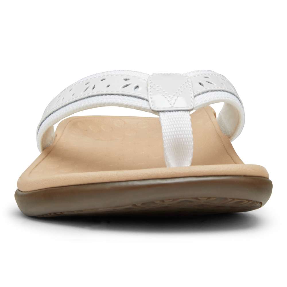 Casandra Toe Post Sandal - White