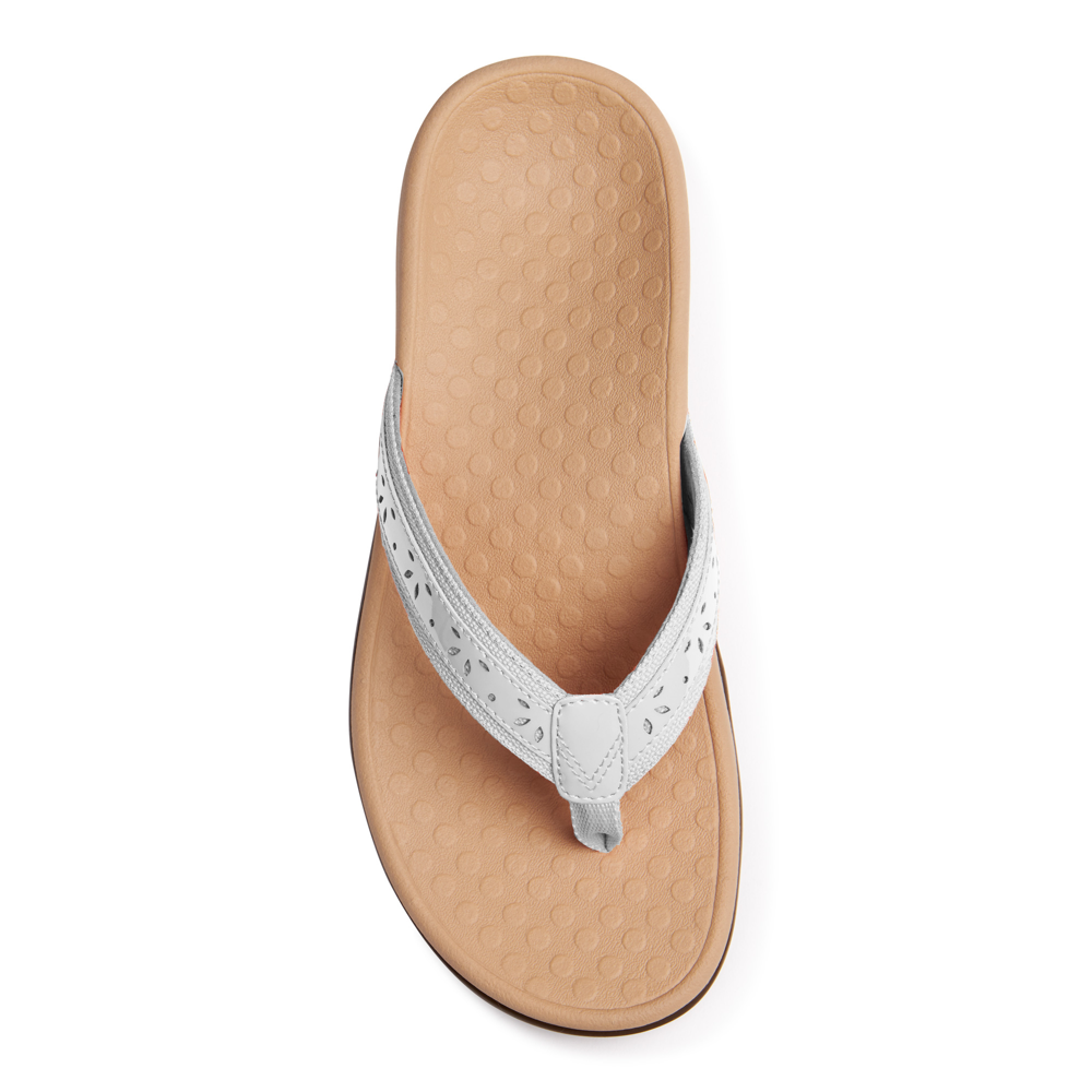 Casandra Toe Post Sandal - White