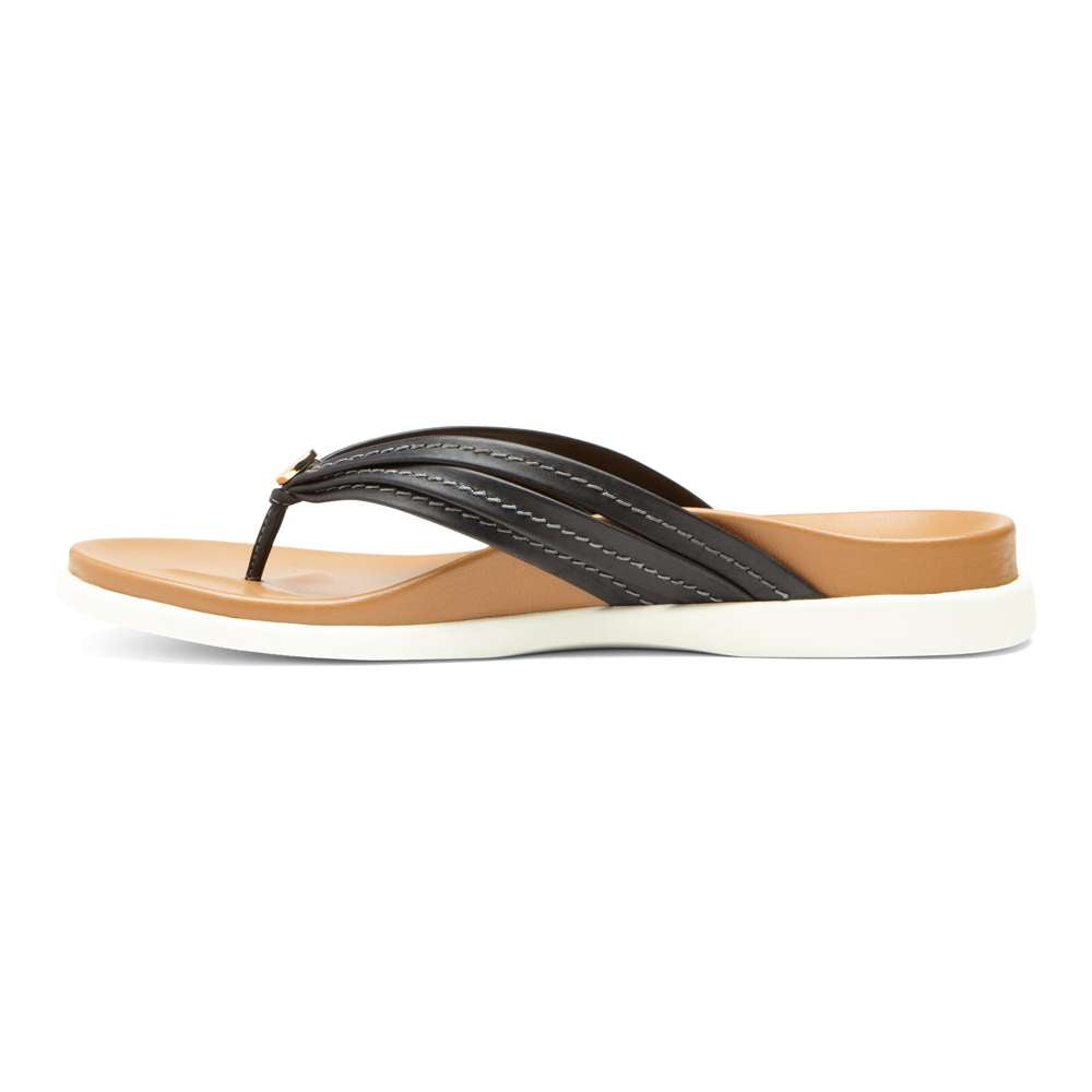 Catalina Toe Post Sandal - Black
