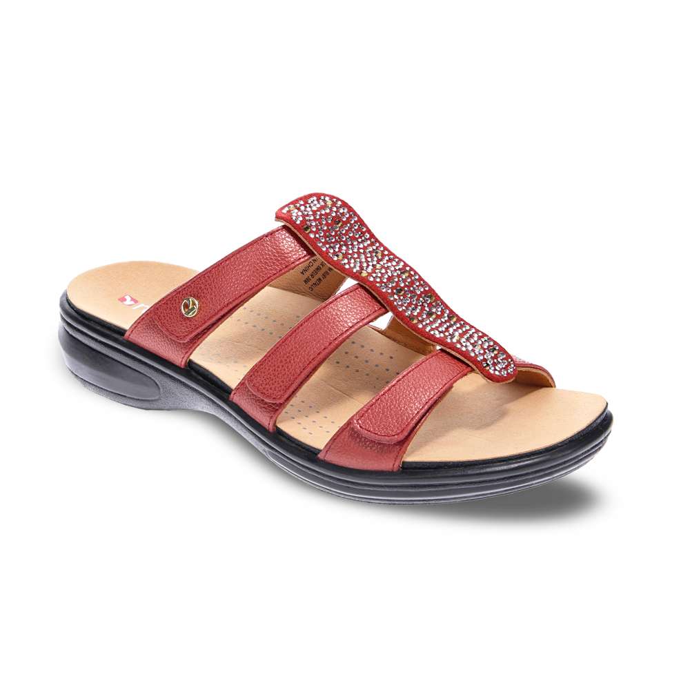 Catalina Slide - Ruby Metallic