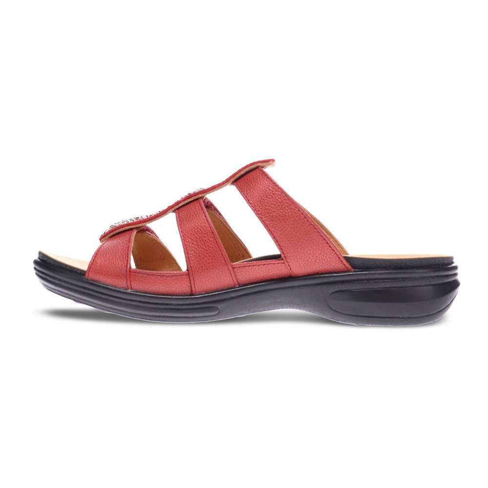 Catalina Slide - Ruby Metallic