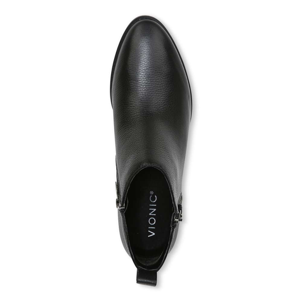 Cecily Ankle Boot - Black Leather