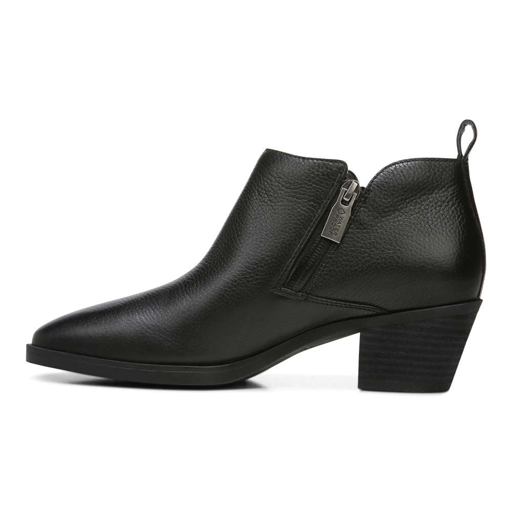 Cecily Ankle Boot - Black Leather