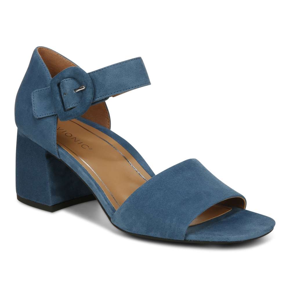 Chardonnay Heeled Sandal - Dark Teal