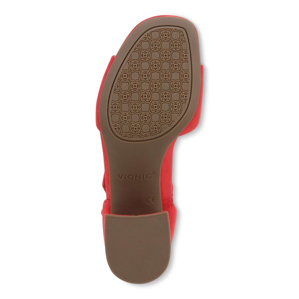 Chardonnay Heeled Sandal - Red
