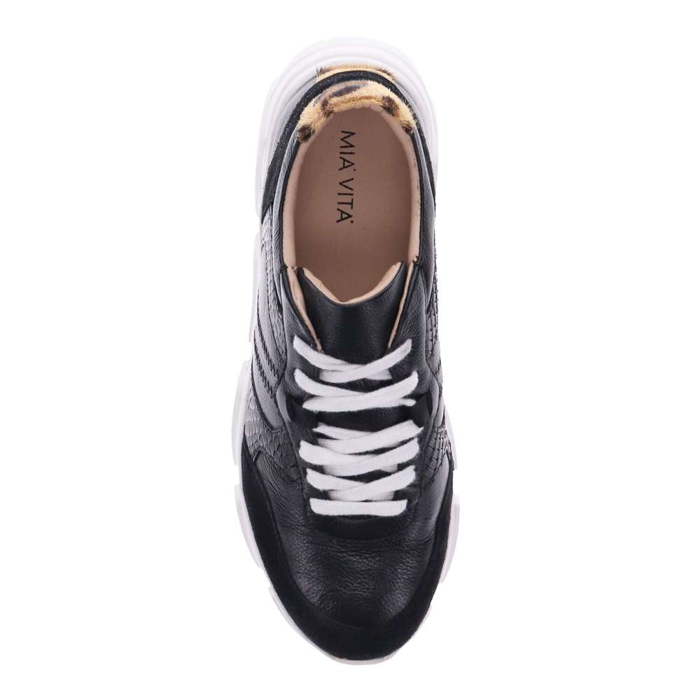 Chloe Lace-Up Casual Sneaker - Black