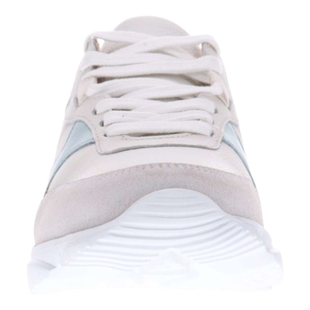 Chloe Lace-Up Casual Sneaker - White/Blue