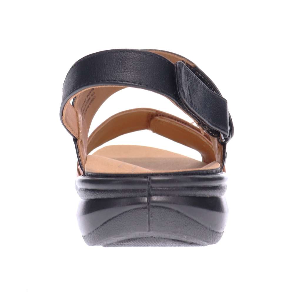 Como Adjustable Slingback Sandal - Black/Tan