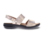 Como Adjustable Slingback Sandal - Metallic Interest