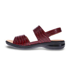 Como Adjustable Slingback Sandal - Red Croc