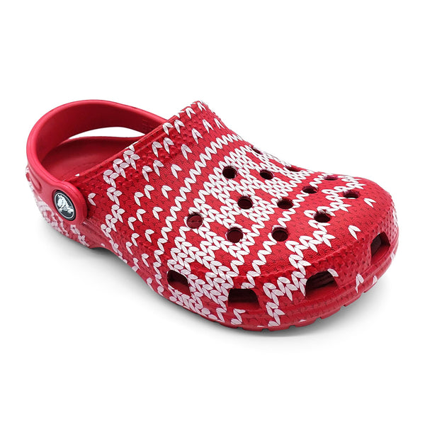 Crocs Kids 209221-90H Classic Holiday Sweater Clog Multi