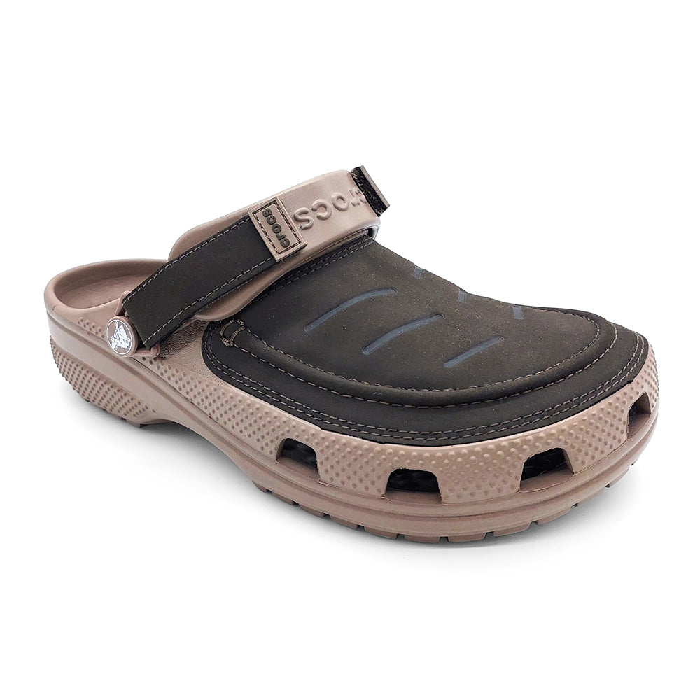 Crocs Men's 207689-12H Yukon Vista II LiteRide Clog Mushroom Chocolate