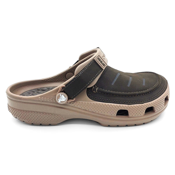 Crocs Men's 207689-12H Yukon Vista II LiteRide Clog Mushroom Chocolate