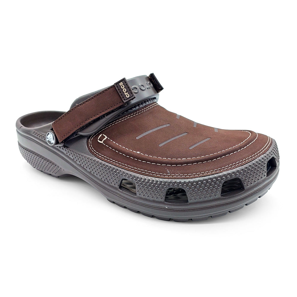 Crocs Men's 207689-23D Yukon Vista II LiteRide Clog Espresso Mushroom