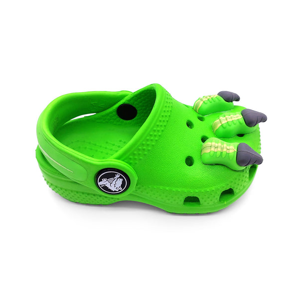 Crocs Toddler 209700-3WA I Am Dinosaur Clog Green Slim