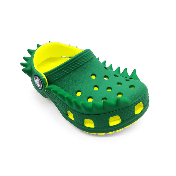 Crocs Toddler 210013-76U Classic Spikes Clog Acidity/Green Ivy