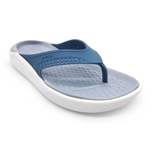 Crocs Unisex 205182-4LC LiteRide Flip Blue Steel Microchip