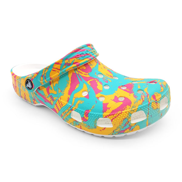 Crocs Unisex 208940-6WA Classic Island Escape Clog Hyper Pink Multi