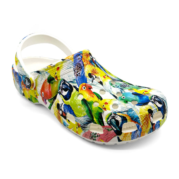 Crocs Unisex 208940-94S Classic Island Escape Clog White Multi