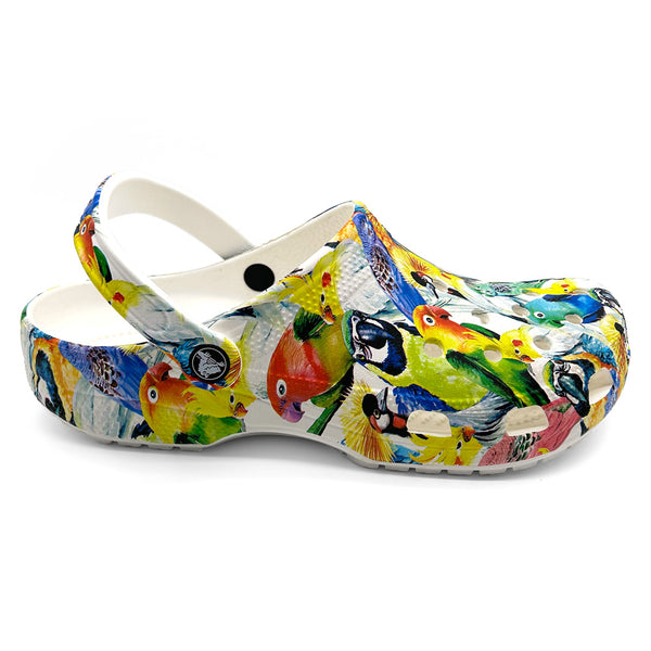 Crocs Unisex 208940-94S Classic Island Escape Clog White Multi