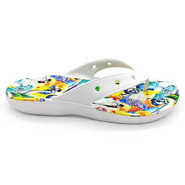 Crocs Unisex 208958-94S Classic Island Escape Flip White Multi