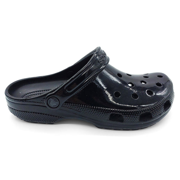 Crocs Women's 209609-001 Classic High Shine Clog Black