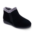 Dahlia Quilt Slipper - Black