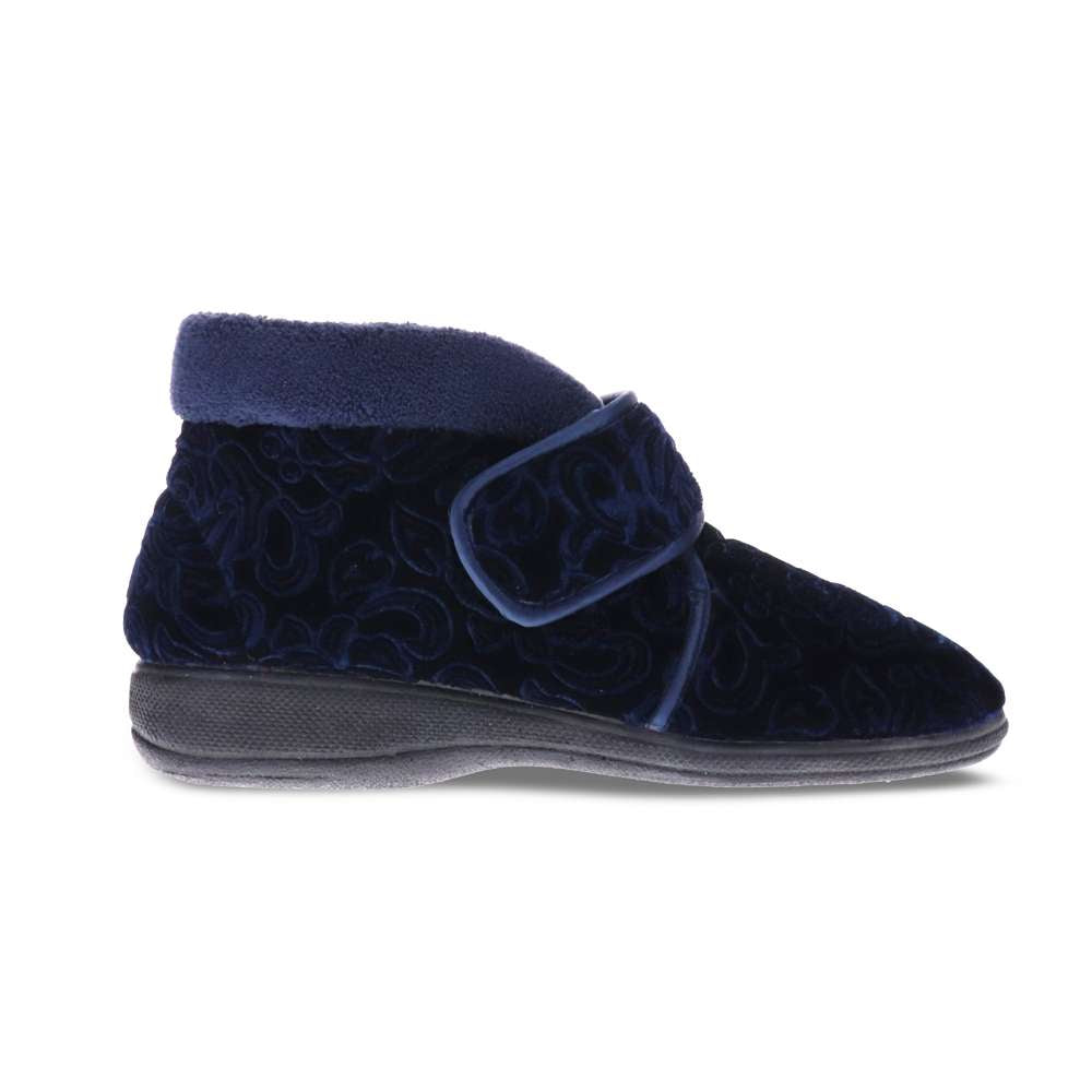 Dale Slipper - Navy Emboss