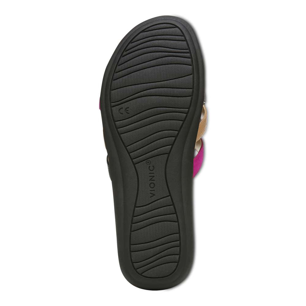 Dava Slide - Beige/Black