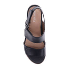 Deanne Wedge Sandal - Black