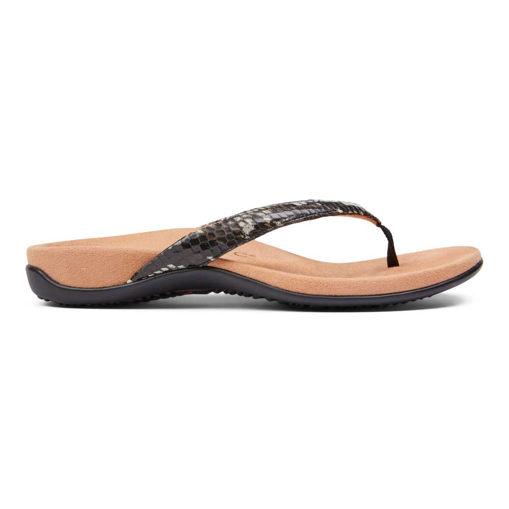 Dillon Toe Post Sandal - Boa Black