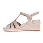 Diva Wedge Sandal - Beige