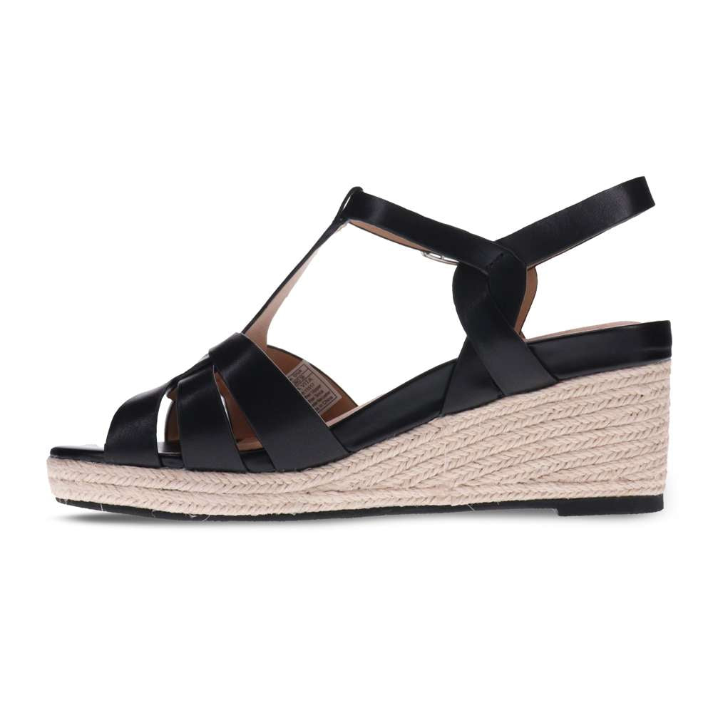 Diva Wedge Sandal - Black