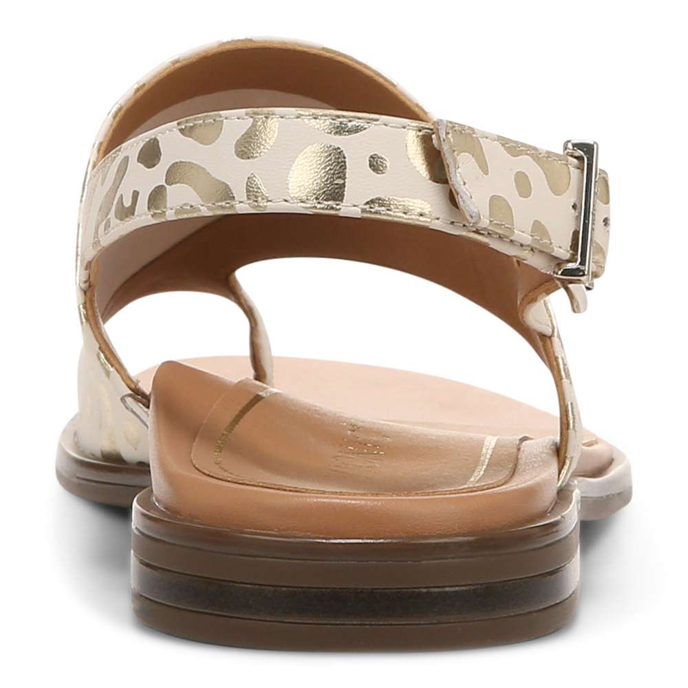 Ella Sandal - White Leopard