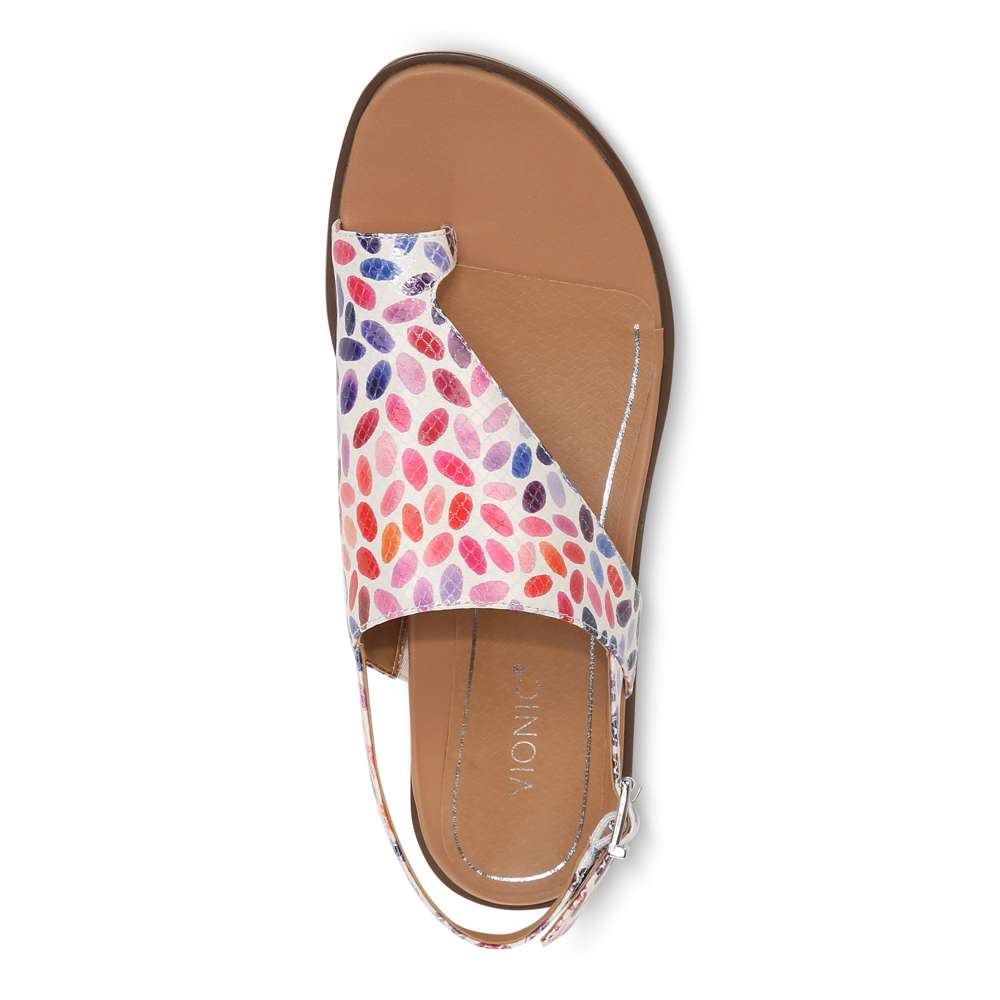 Ella Sandal - White Multi Confetti