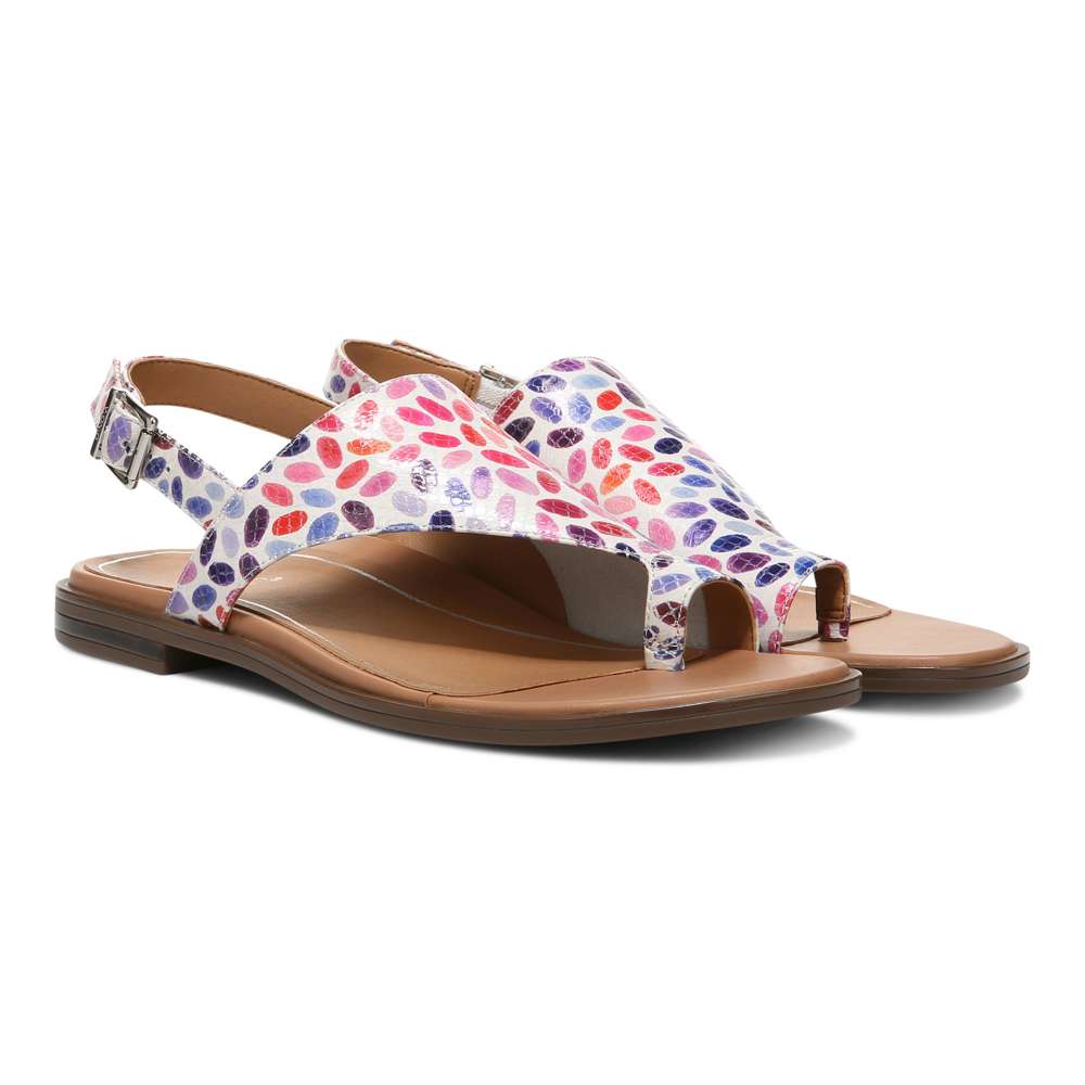 Ella Sandal - White Multi Confetti