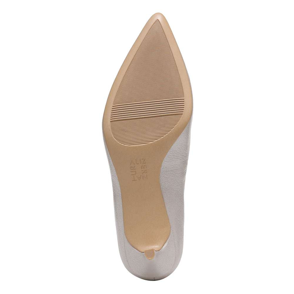 Everly Kitten Heel - Stone Metallic