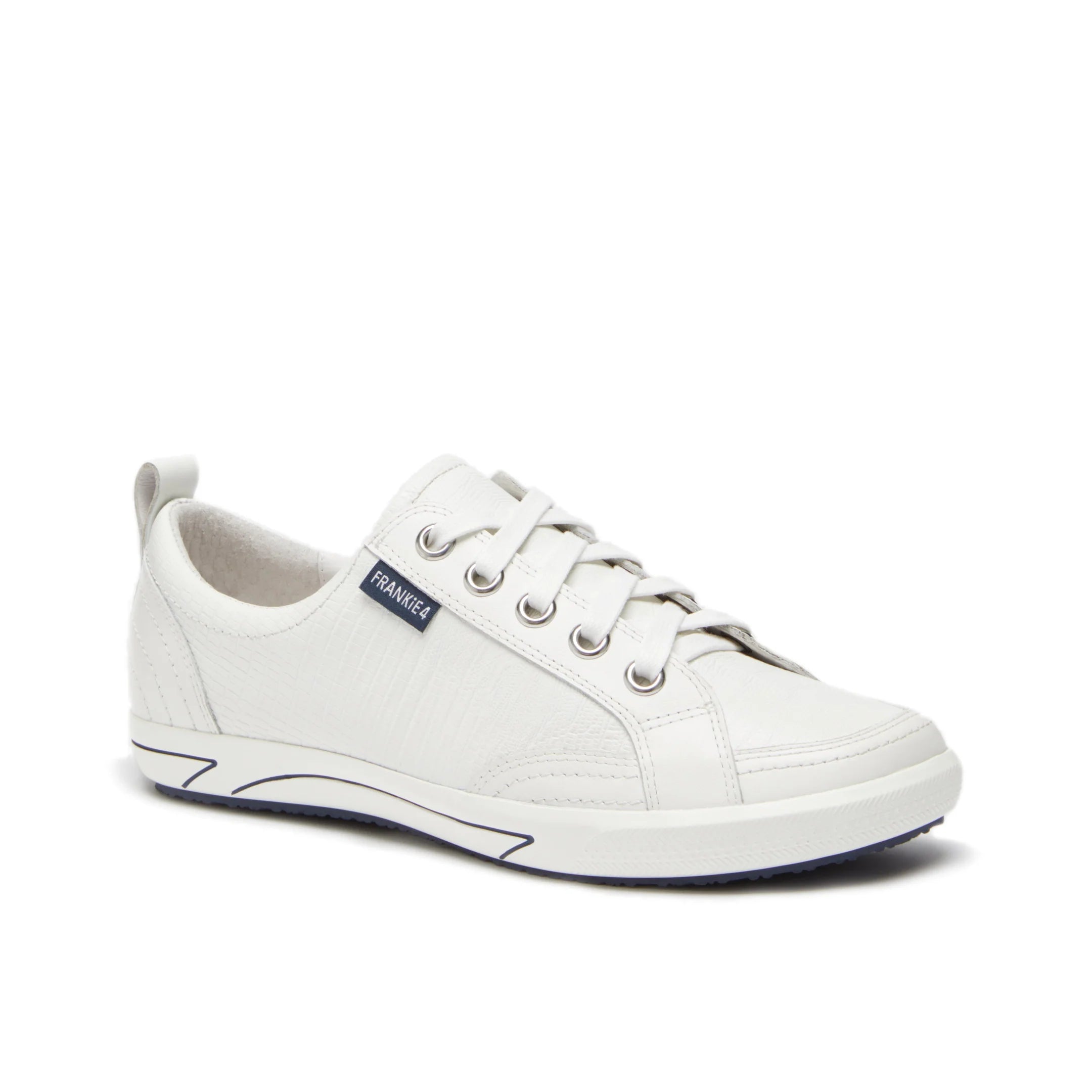 FRANKIE4  Women's Ellie IV White Lizard Emboss