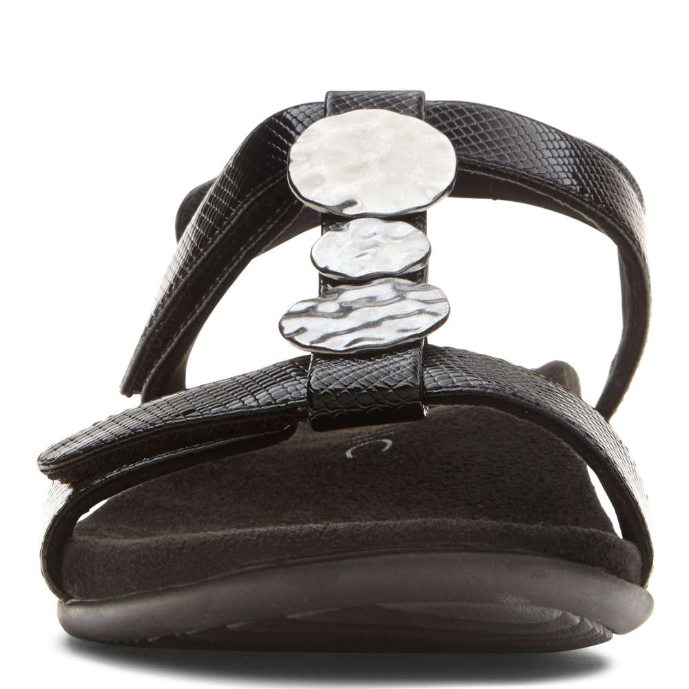 Farra Adjustable Sandal - Black Lizard