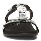 Farra Adjustable Sandal - Black Patent