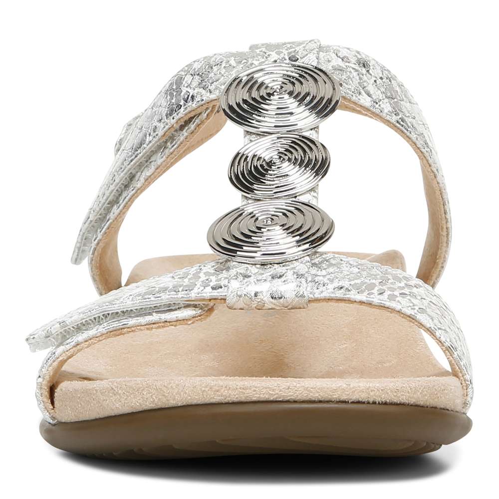 Farra Adjustable Sandal - White Snake