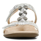 Farra Adjustable Sandal - White Snake