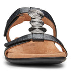 Farra Adjustable Sandal - Black Woven