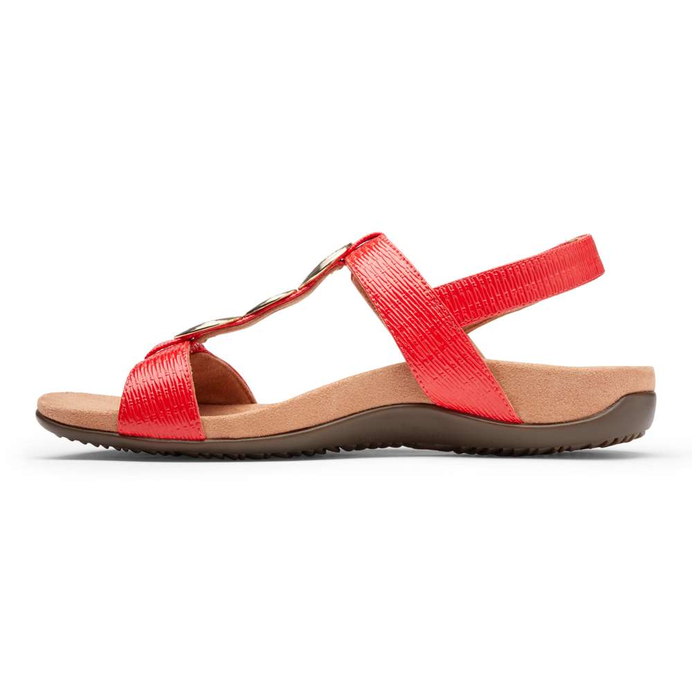 Farra Adjustable Sandal - Cherry Woven