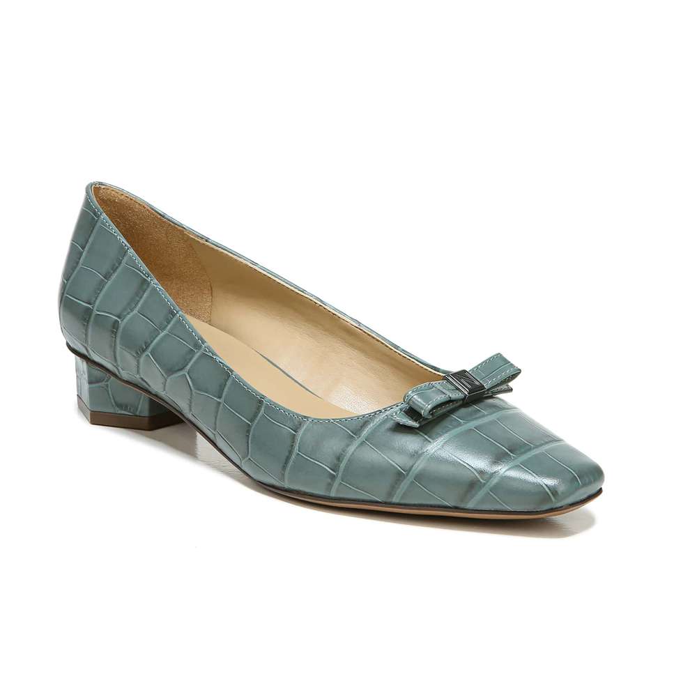 Flavia Block Heel - Dragonfly Croc
